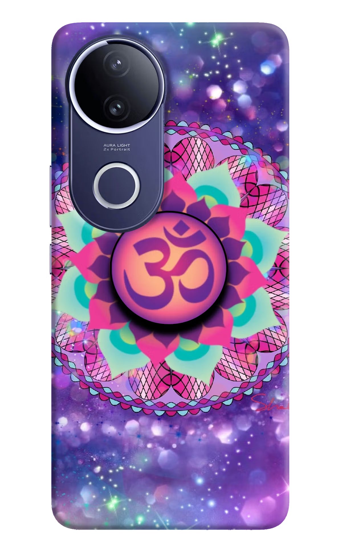 Om Purple Vivo V50e 5G Pop Case by Casekaro