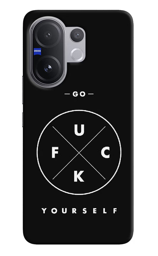 Go Fuck Yourself Vivo V60 5G Hard Case Back Cover by Casekaro
