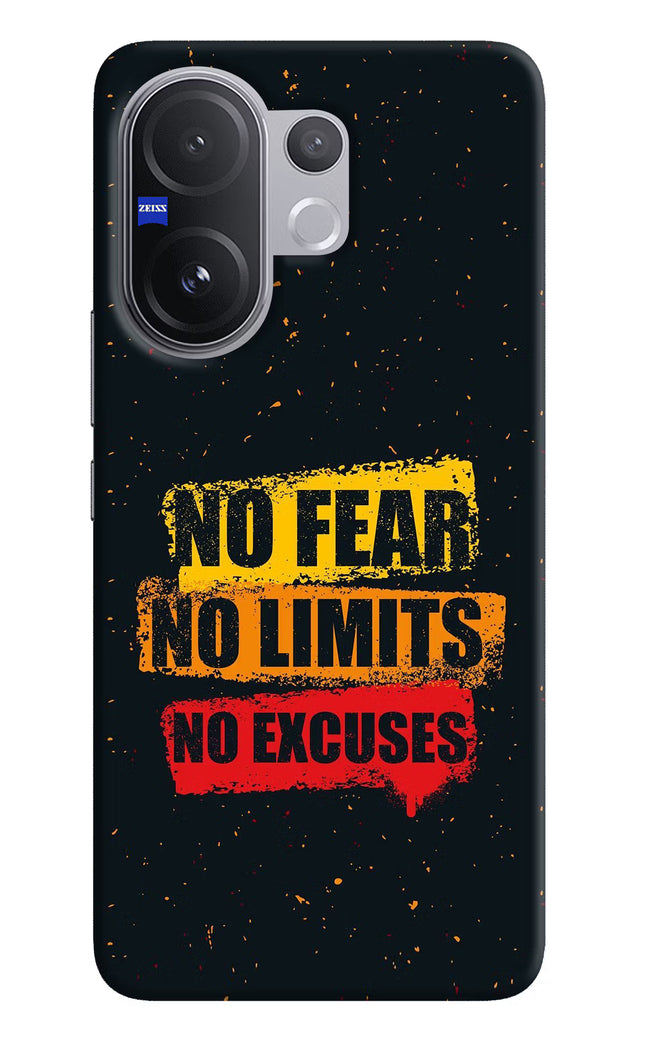 No Fear No Limits No Excuse Vivo V60 5G Hard Case Back Cover by Casekaro