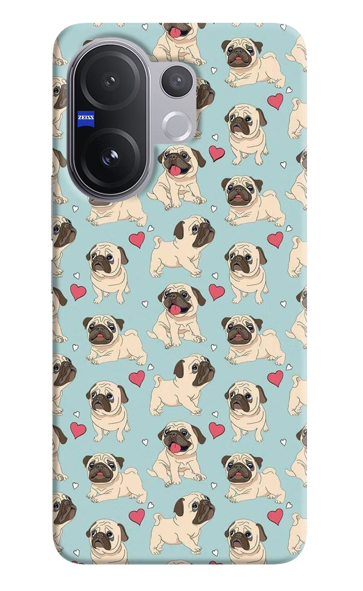 Pug Dog Vivo V60 5G Hard Case Back Cover by Casekaro
