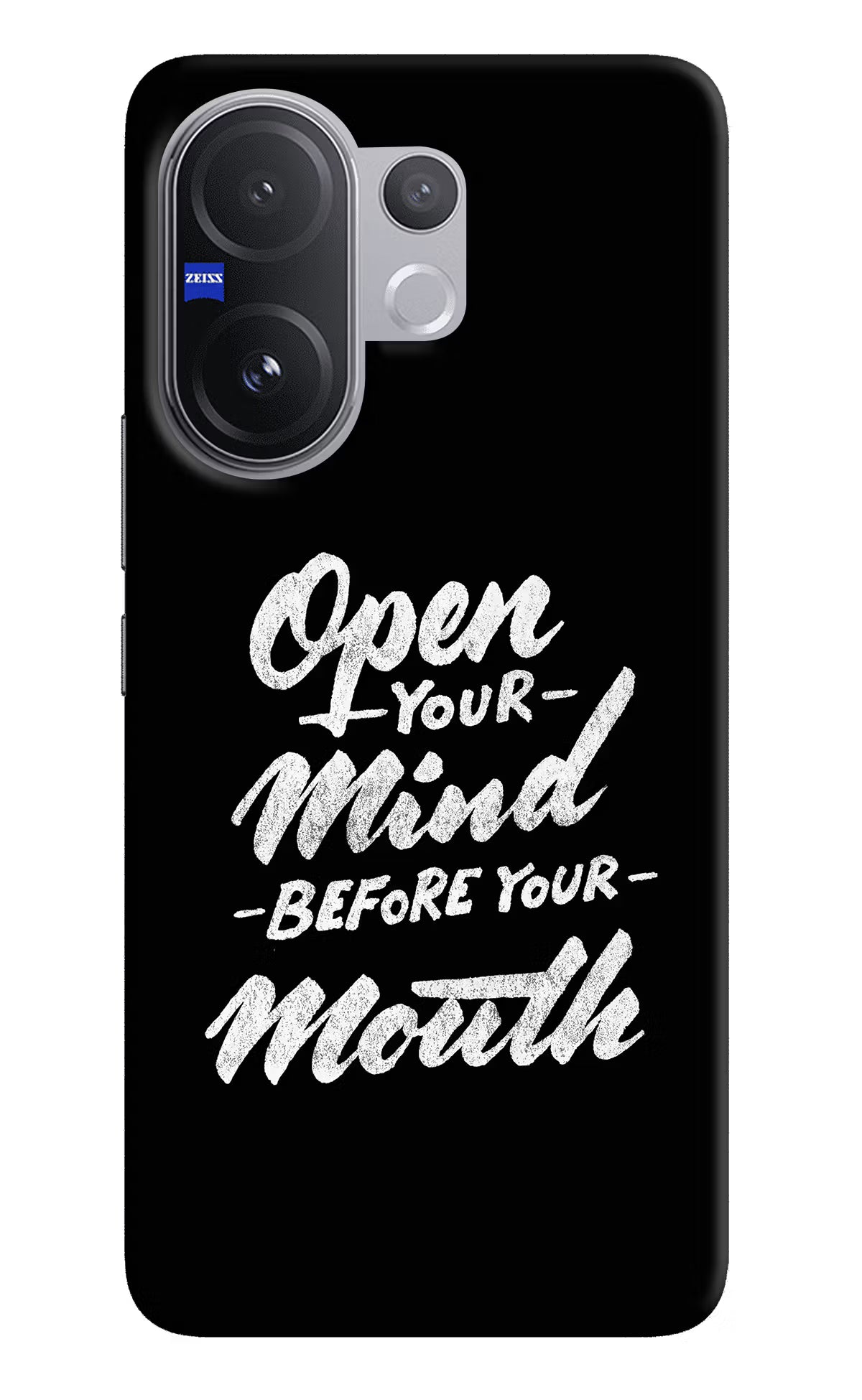 Open Your Mind Before Your Mouth Vivo V60 5G Hard Case Back Cover by Casekaro