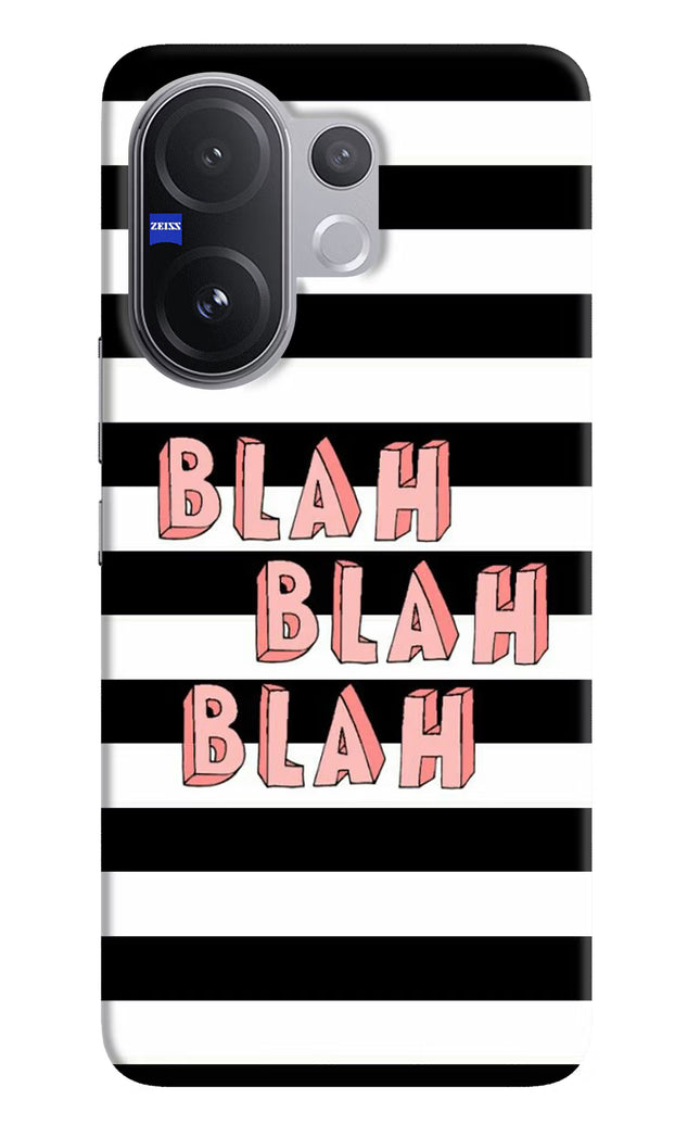 Blah Blah Blah Vivo V60 5G Hard Case Back Cover by Casekaro
