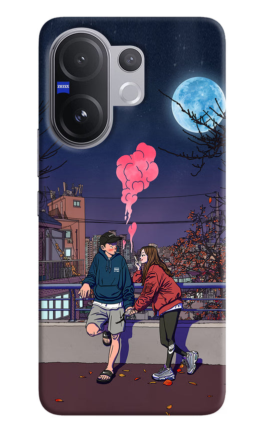Chilling Couple Vivo V60 5G Hard Case Back Cover by Casekaro