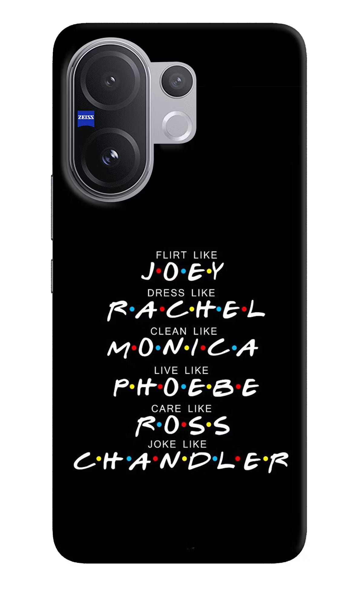 FRIENDS Character Vivo V60 5G Hard Case Back Cover by Casekaro