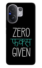 Zero Fucks Given Vivo V60 5G Hard Case Back Cover by Casekaro