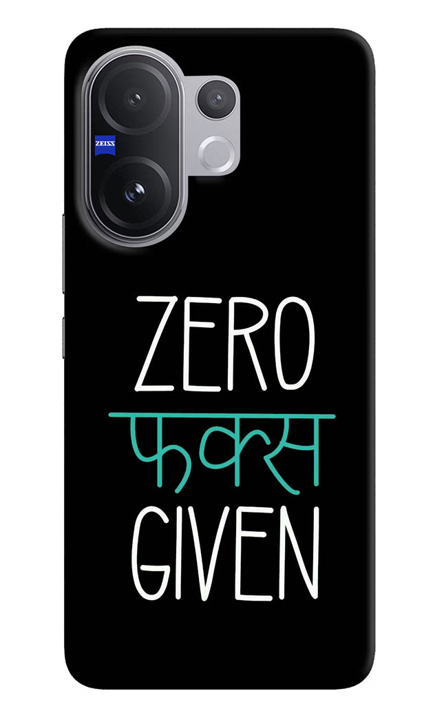 Zero Fucks Given Vivo V60 5G Hard Case Back Cover by Casekaro