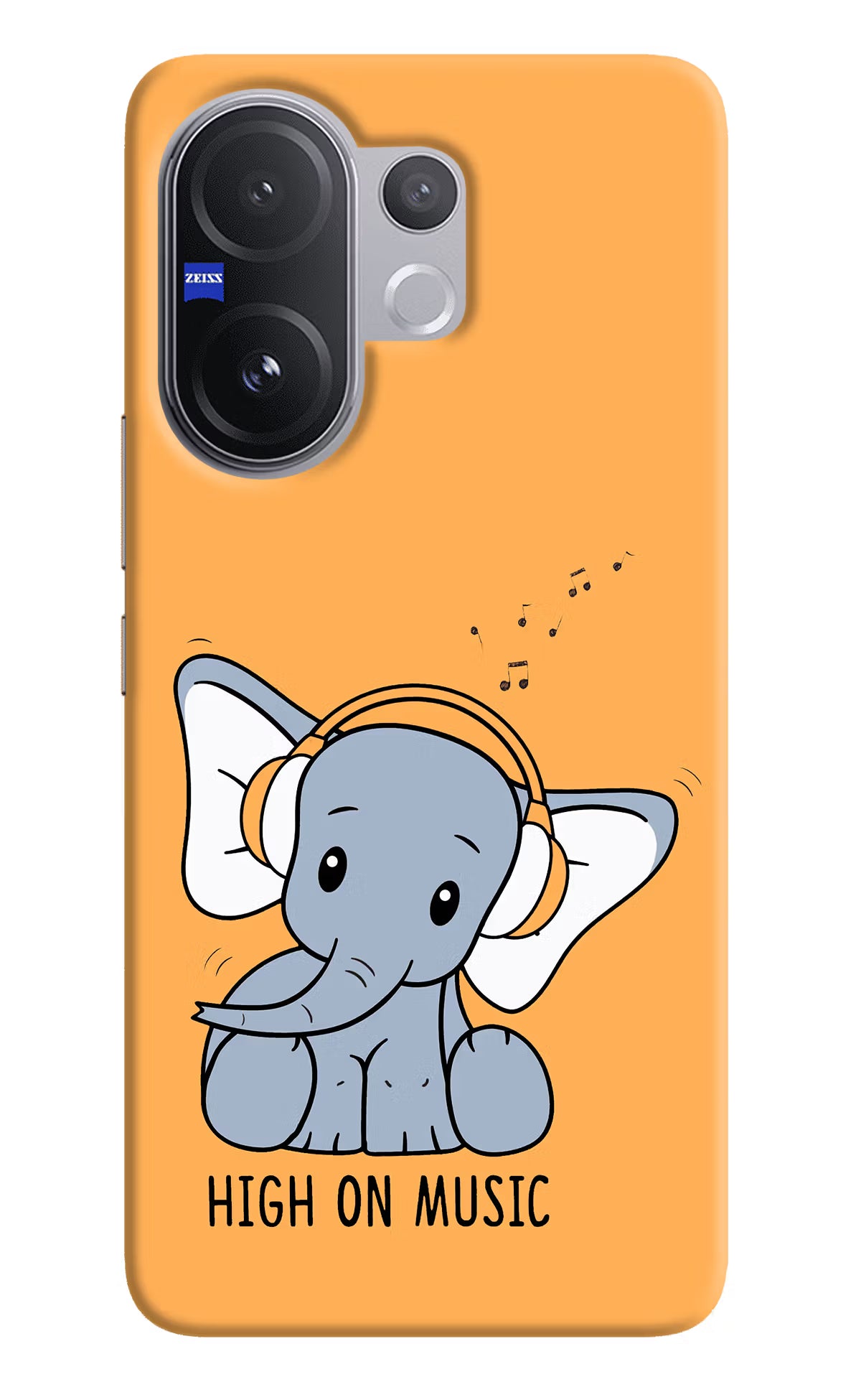 High On Music Vivo V60 5G Hard Case Back Cover by Casekaro