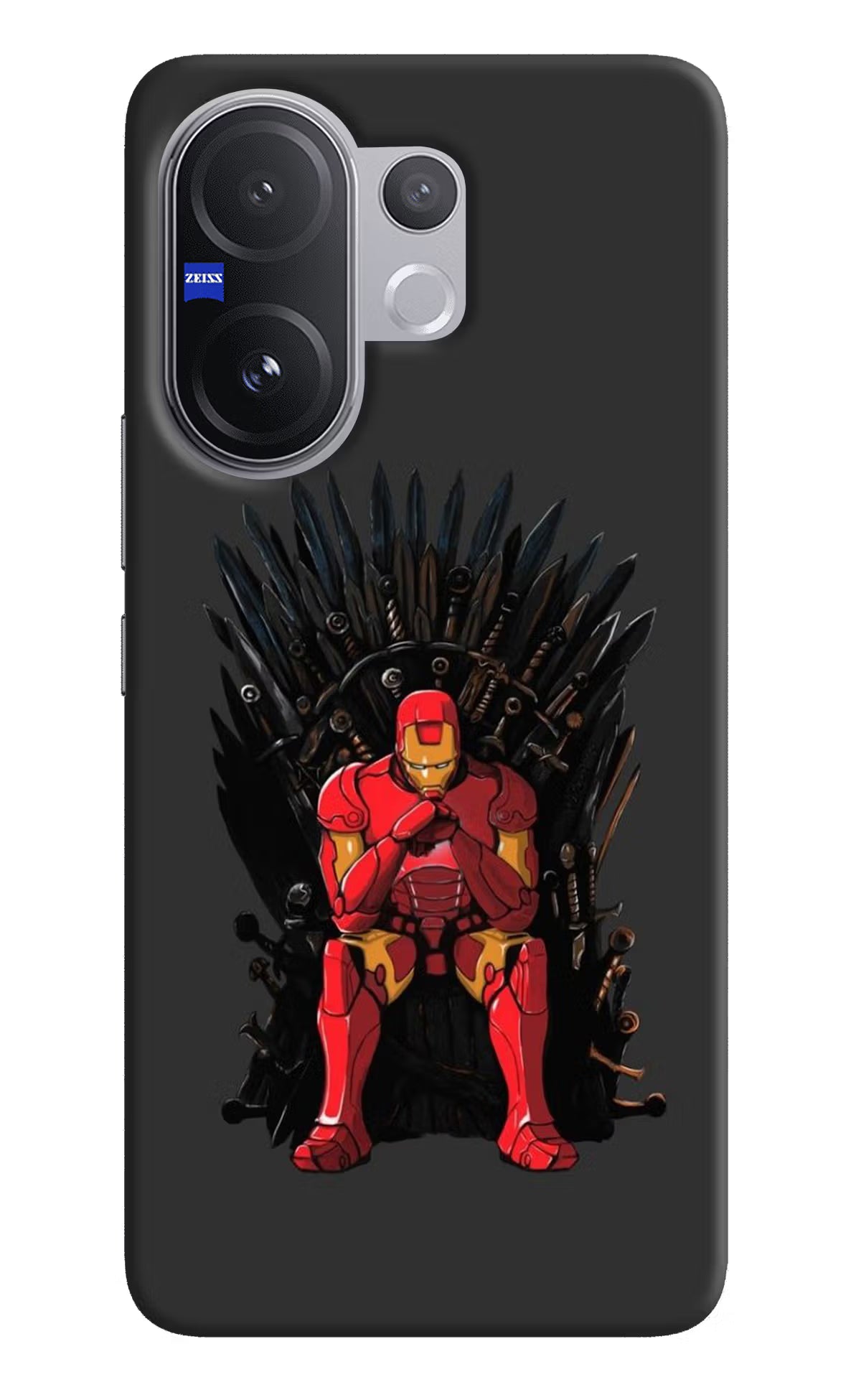 Ironman Throne Vivo V60 5G Hard Case Back Cover by Casekaro