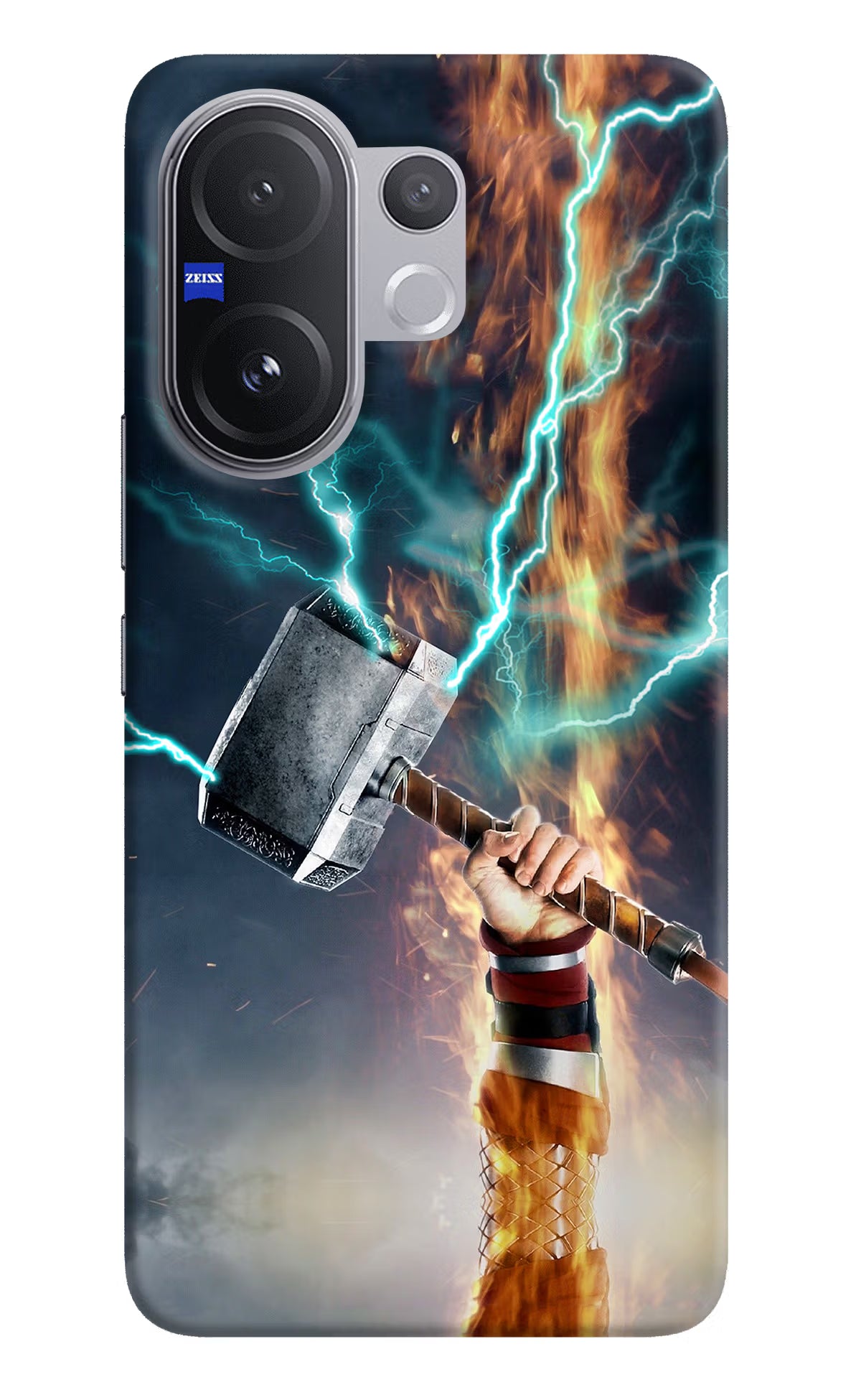 Thor Hammer Mjolnir Vivo V60 5G Hard Case Back Cover by Casekaro