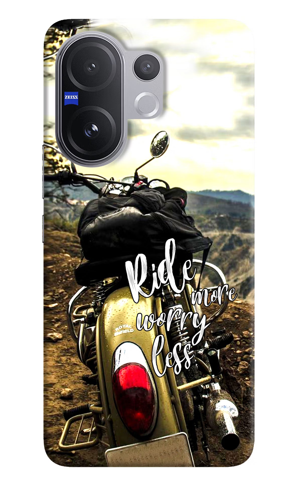 Ride More Worry Less Vivo V60 5G Hard Case Back Cover by Casekaro