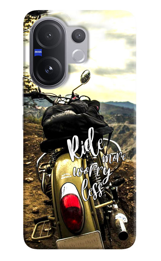 Ride More Worry Less Vivo V60 5G Hard Case Back Cover by Casekaro