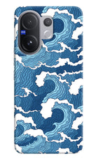 Blue Waves Vivo V60 5G Hard Case Back Cover by Casekaro