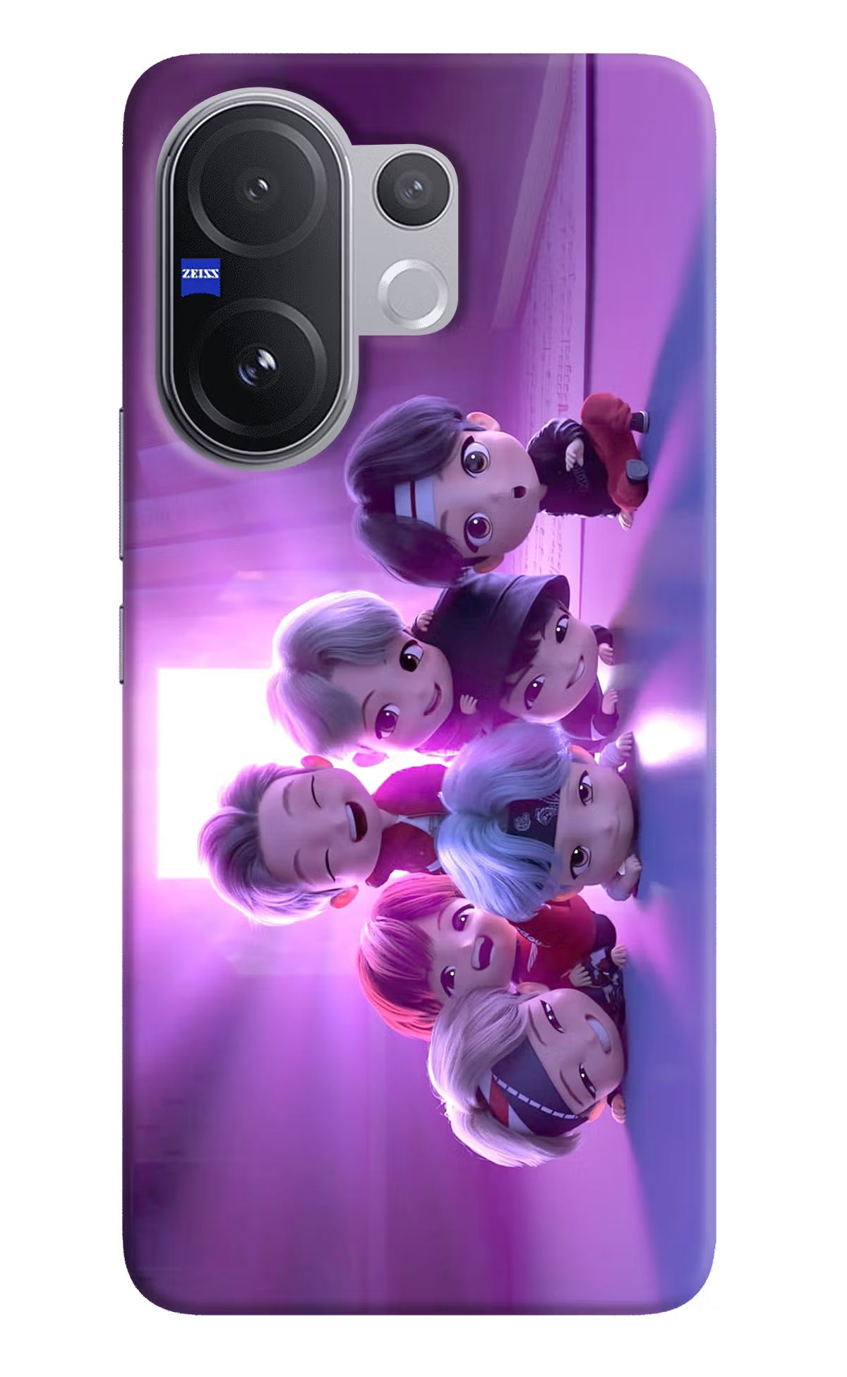 BTS Chibi Vivo V60 5G Hard Case Back Cover by Casekaro