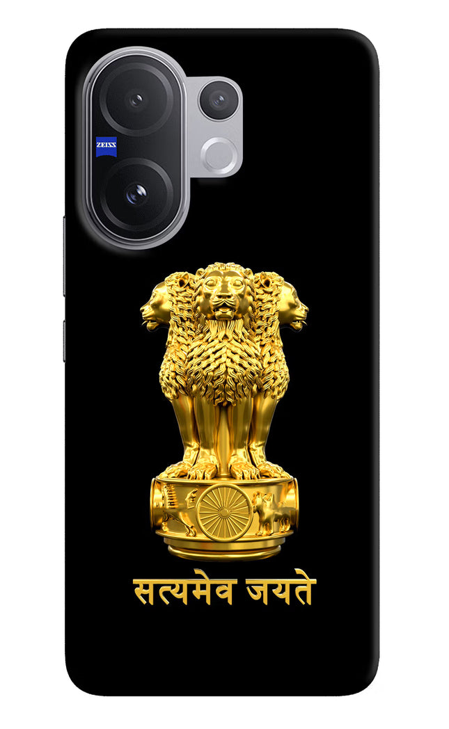 Satyamev Jayate Golden Vivo V60 5G Hard Case Back Cover by Casekaro