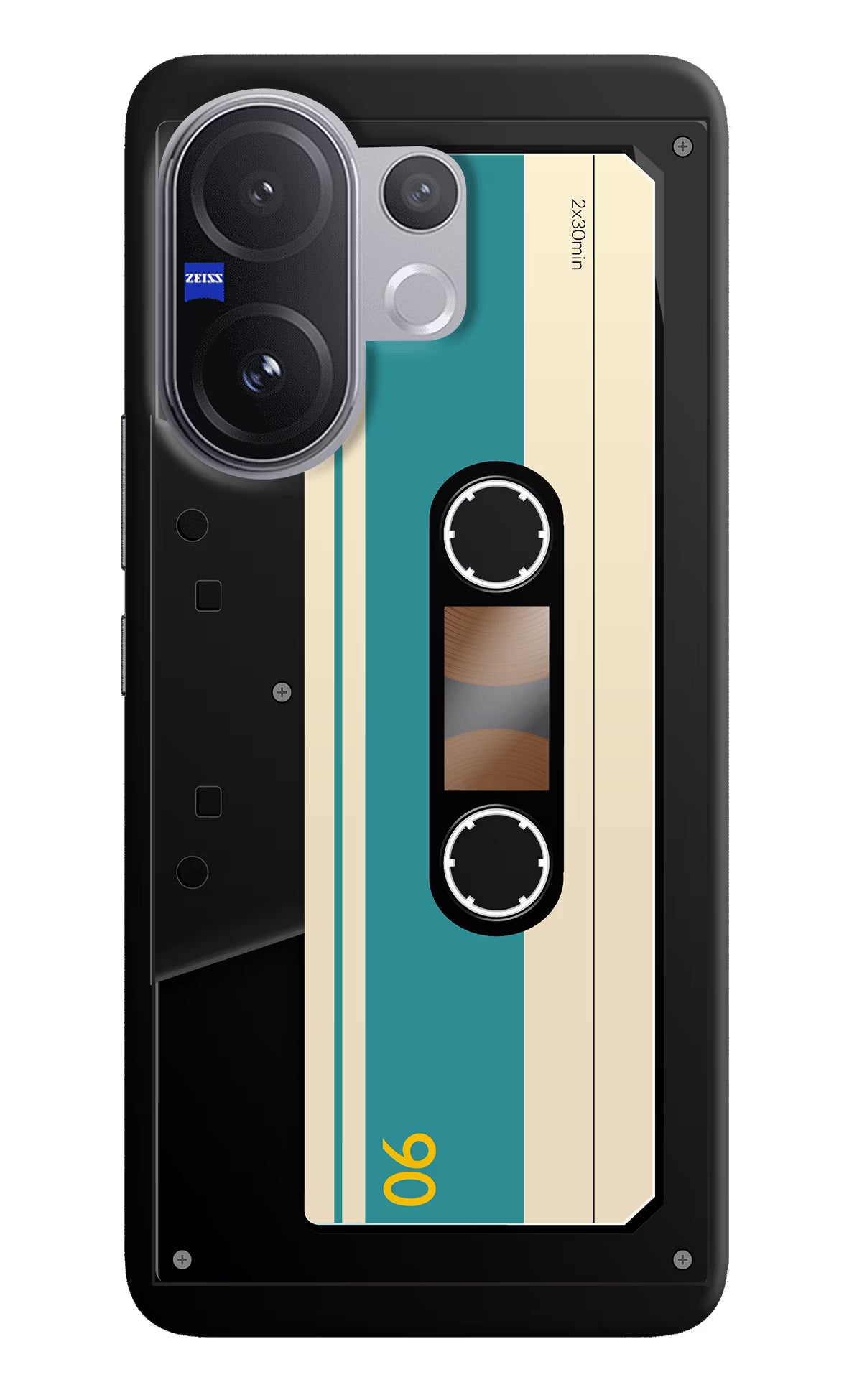 Cassette Vivo V60 5G Hard Case Back Cover by Casekaro