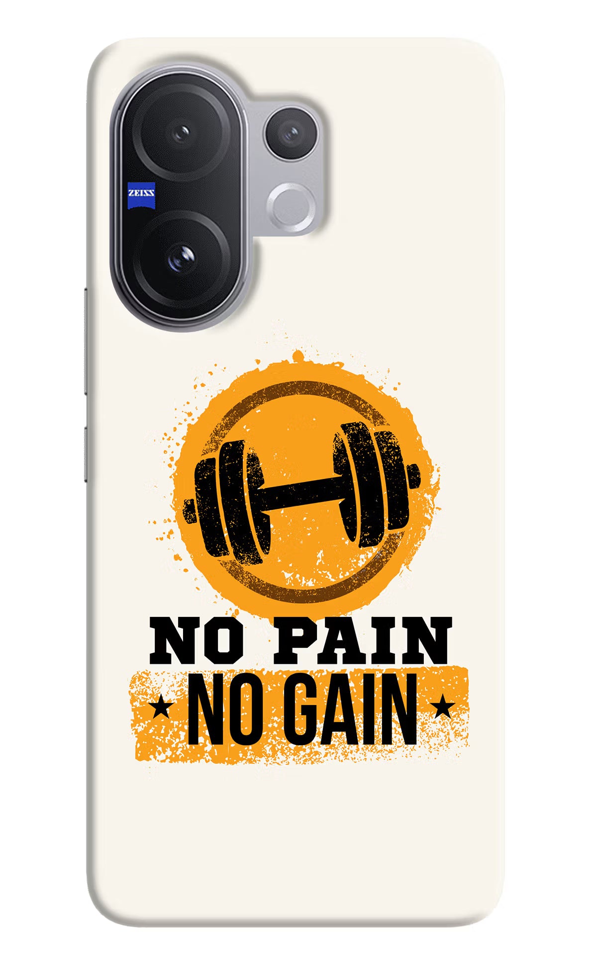 No Pain No Gain Vivo V60 5G Hard Case Back Cover by Casekaro