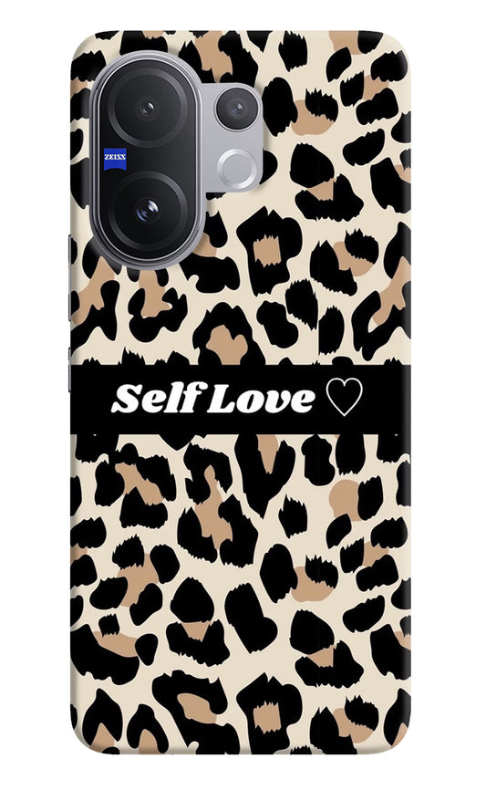 Leopard Print Self Love Vivo V60 5G Hard Case Back Cover by Casekaro