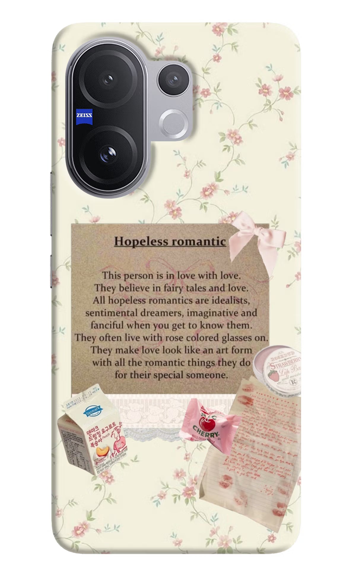 Hopeless Romantic Vivo V60 5G Hard Case Back Cover by Casekaro