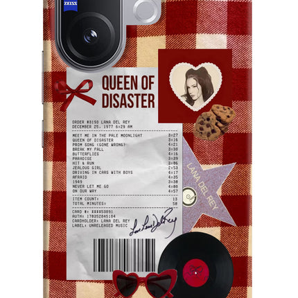 Queen of Disaster Vivo V60 5G Hard Case Back Cover by Casekaro
