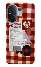 Queen of Disaster Vivo V60 5G Hard Case Back Cover by Casekaro