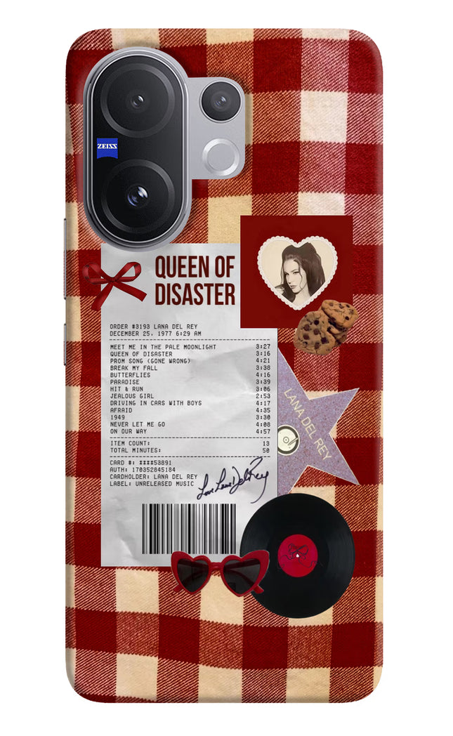 Queen of Disaster Vivo V60 5G Hard Case Back Cover by Casekaro
