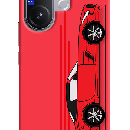 Red Velocity Vivo V60 5G Hard Case Back Cover by Casekaro