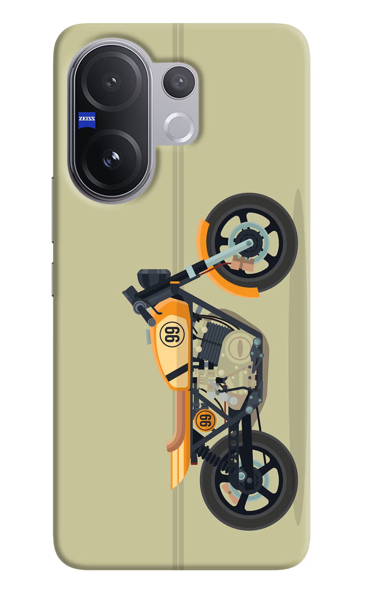 Vertical Speedster Vivo V60 5G Hard Case Back Cover by Casekaro