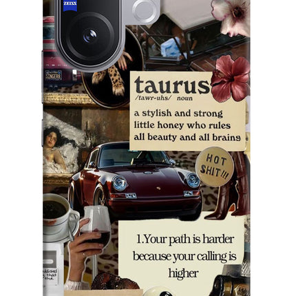 Taurus Zodiac Vivo V60 5G Hard Case Back Cover by Casekaro