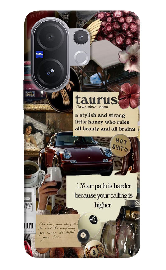 Taurus Zodiac Vivo V60 5G Hard Case Back Cover by Casekaro