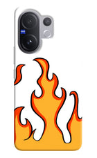 Fired Up – White Vivo V60 5G Hard Case Back Cover by Casekaro