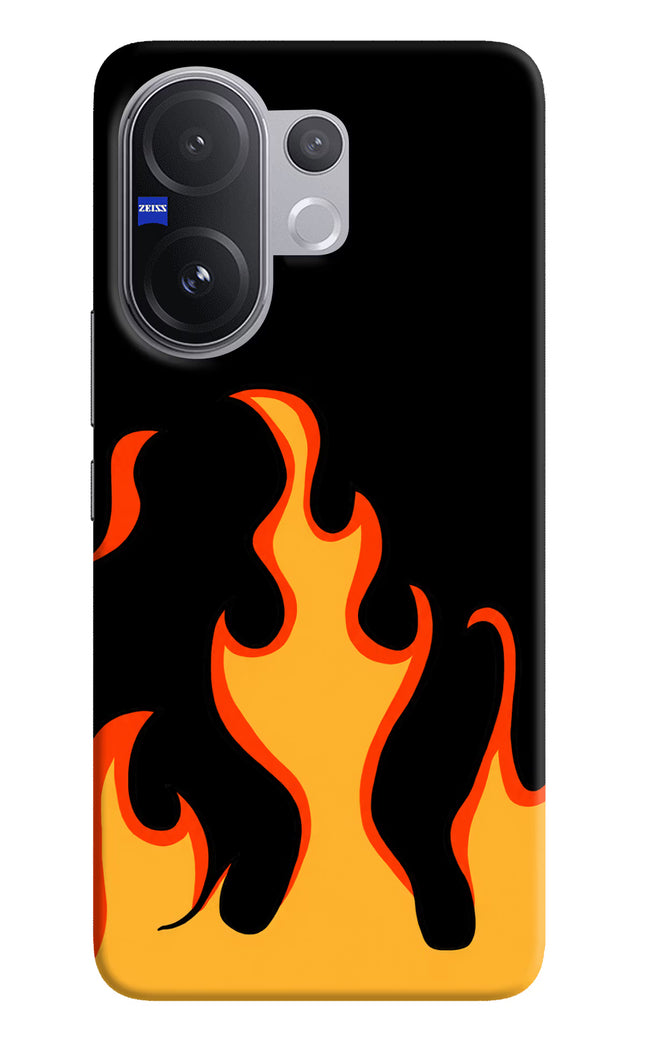 Fired Up – Black Vivo V60 5G Hard Case Back Cover by Casekaro