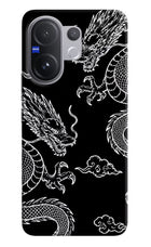 Twin Dragons Vivo V60 5G Hard Case Back Cover by Casekaro