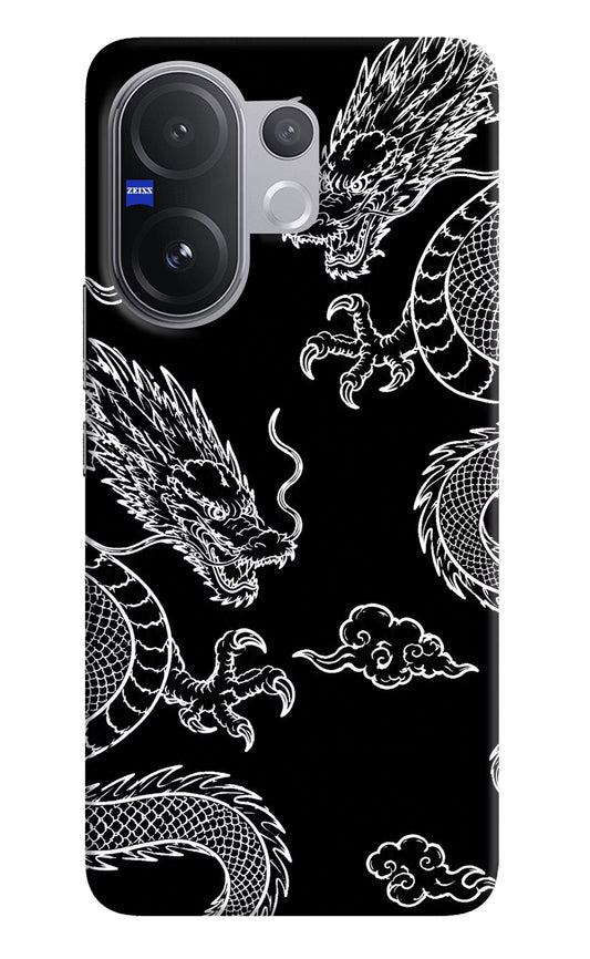 Twin Dragons Vivo V60 5G Hard Case Back Cover by Casekaro