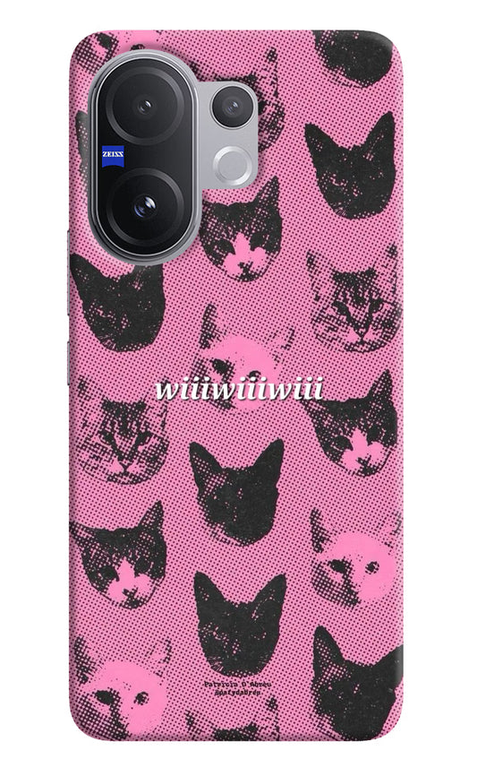 Pink Cats Vivo V60 5G Hard Case Back Cover by Casekaro