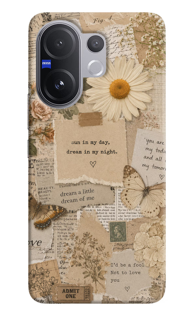 Vintage case Vivo V60 5G Hard Case Back Cover by Casekaro