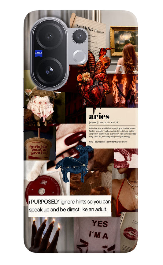 Zodiac Aries Vivo V60 5G Hard Case Back Cover by Casekaro
