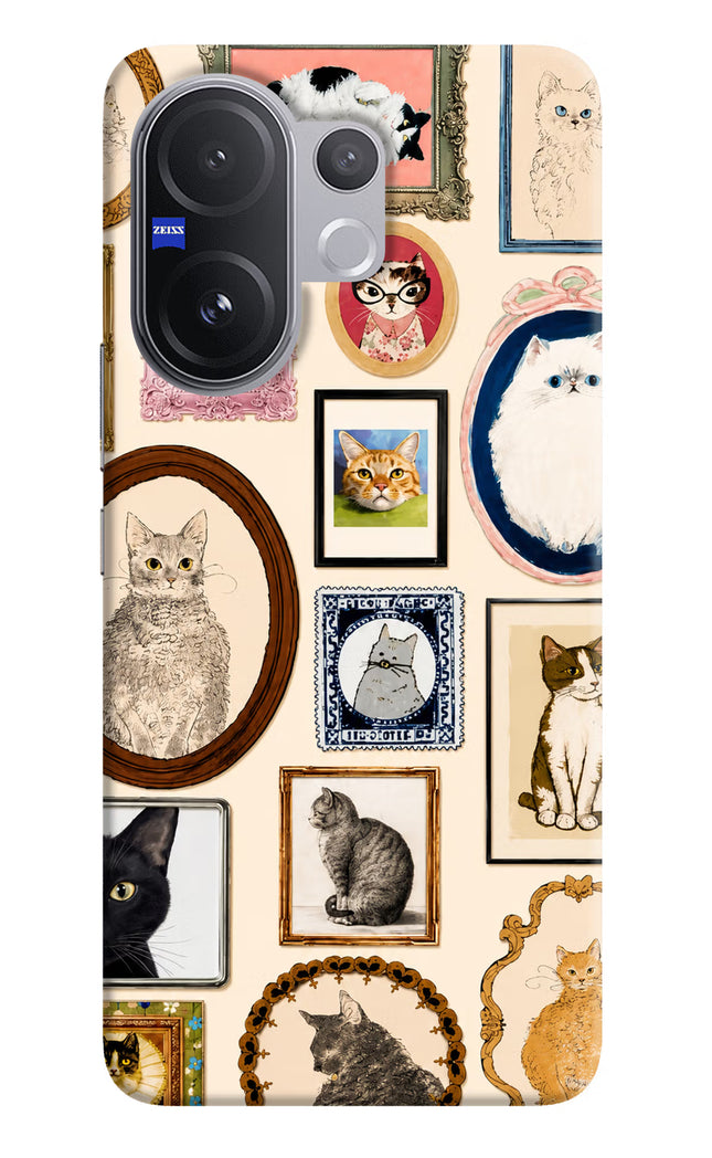 Mirror Cats Vivo V60 5G Hard Case Back Cover by Casekaro