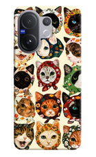 Cool Cat Vivo V60 5G Hard Case Back Cover by Casekaro