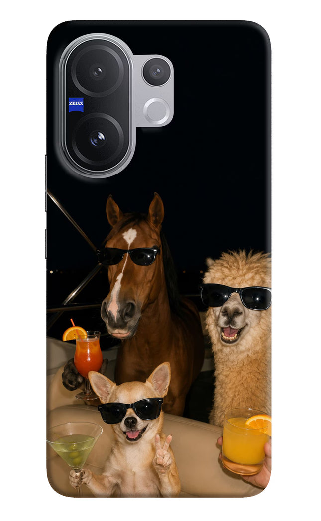 Party Squad Vivo V60 5G Hard Case Back Cover by Casekaro