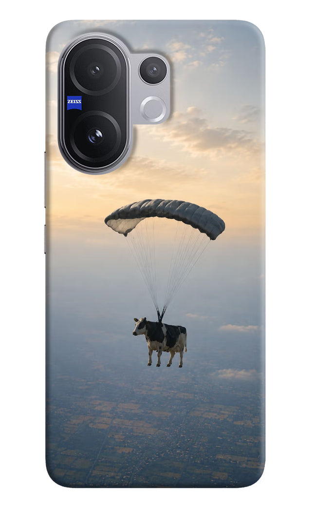 Skydiving Cow Vivo V60 5G Hard Case Back Cover by Casekaro