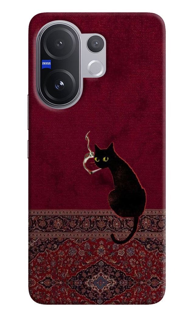 Midnight Cat Vivo V60 5G Hard Case Back Cover by Casekaro
