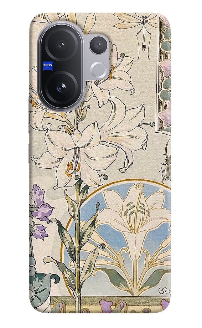 White Lily Vivo V60 5G Hard Case Back Cover by Casekaro