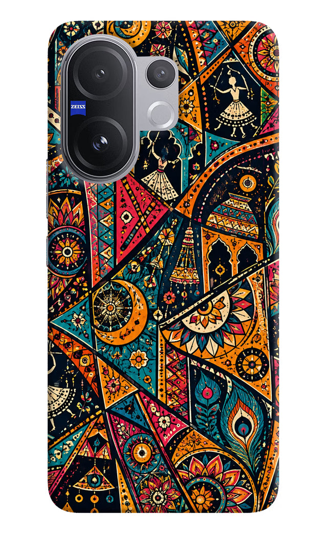 Folk Print Vivo V60 5G Hard Case Back Cover by Casekaro
