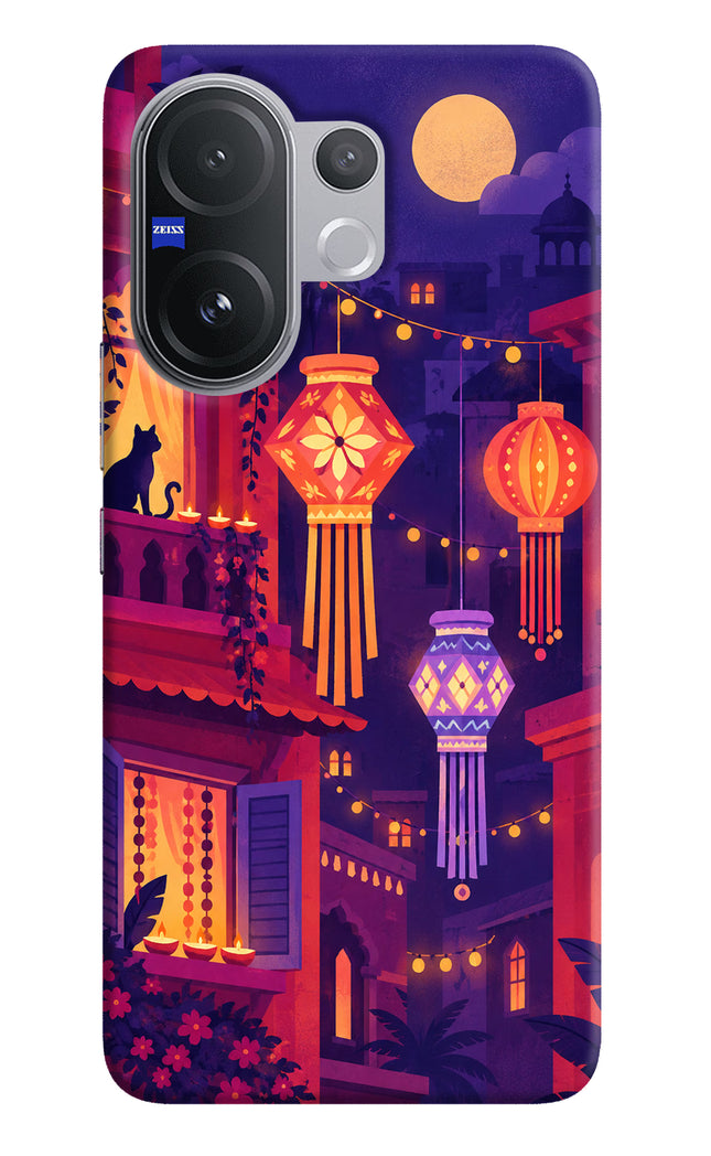 Lantern Lane Vivo V60 5G Hard Case Back Cover by Casekaro