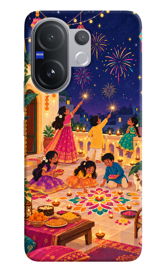 Diwali Night Vivo V60 5G Hard Case Back Cover by Casekaro