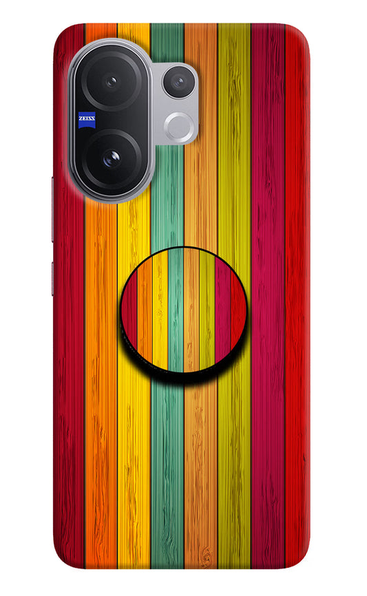 Multicolor Wooden Vivo V60 5G Pop Case by Casekaro