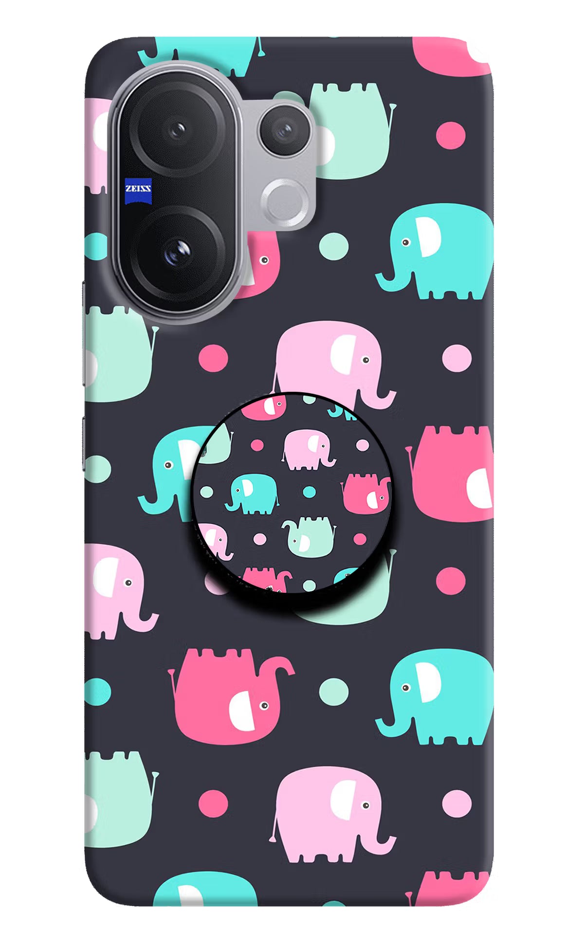 Baby Elephants Vivo V60 5G Pop Case by Casekaro