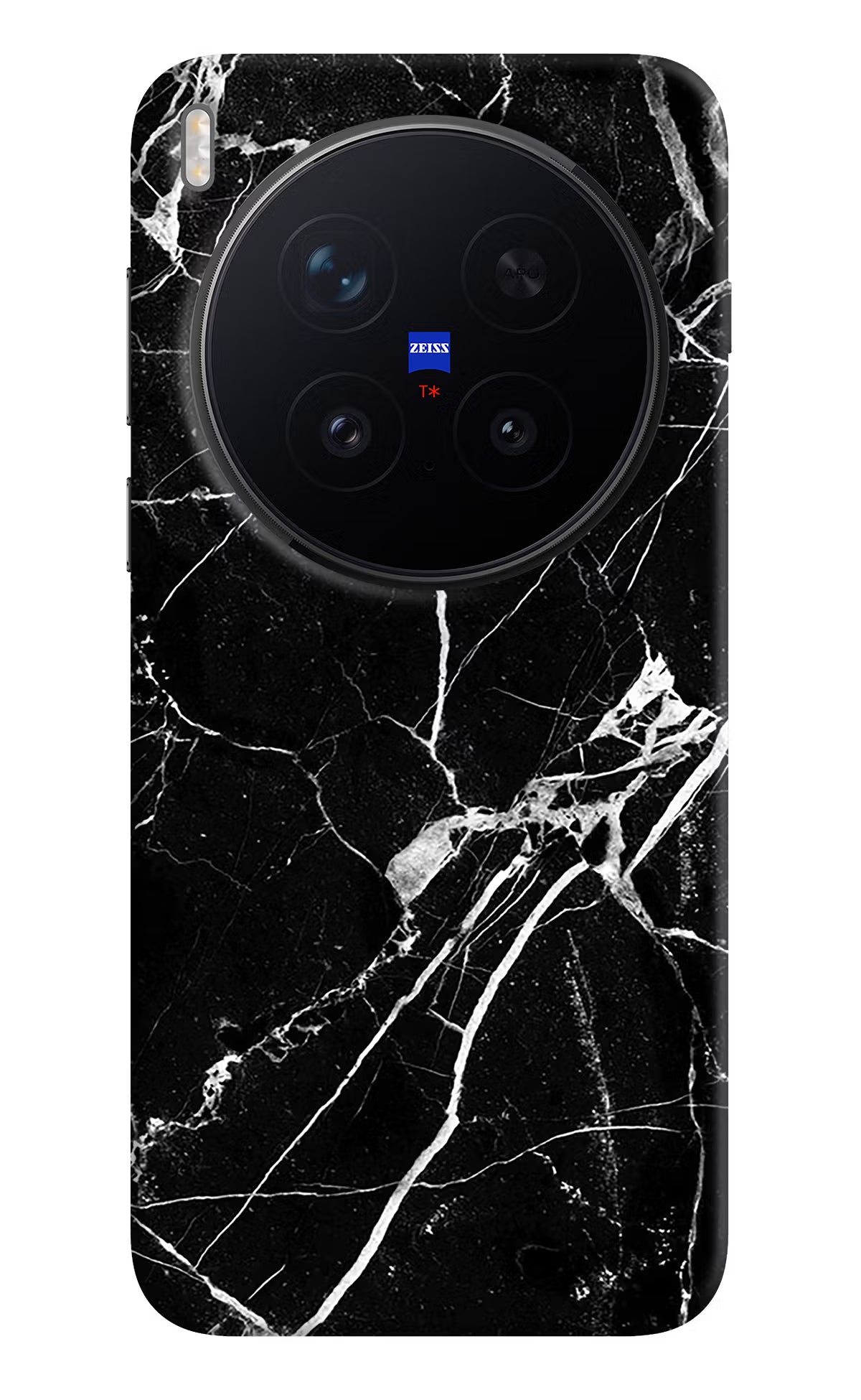 Black Marble Pattern Vivo X300 Pro Hard Case Back Cover by Casekaro