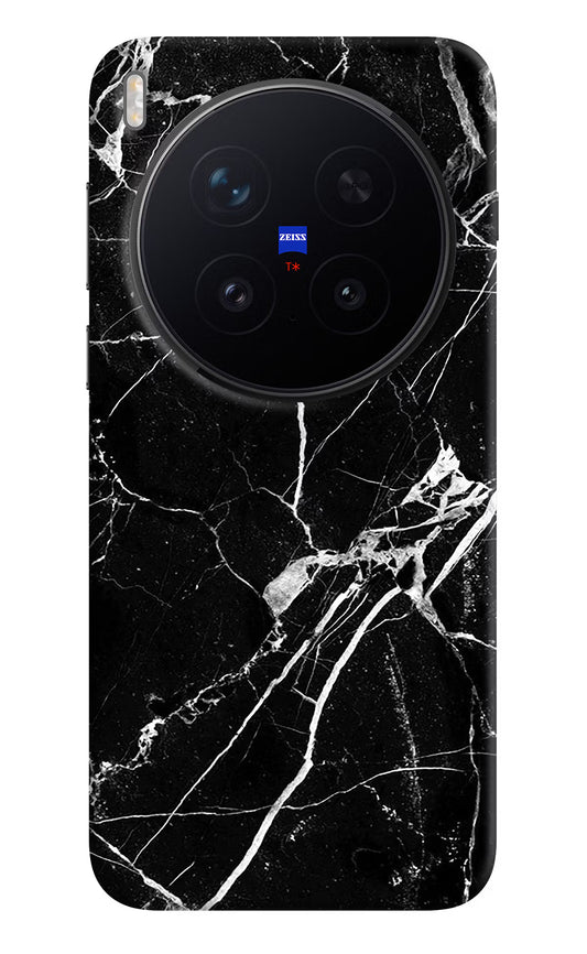 Black Marble Pattern Vivo X300 Pro Hard Case Back Cover by Casekaro