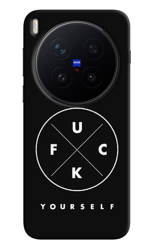 Go Fuck Yourself Vivo X300 Pro Hard Case Back Cover by Casekaro